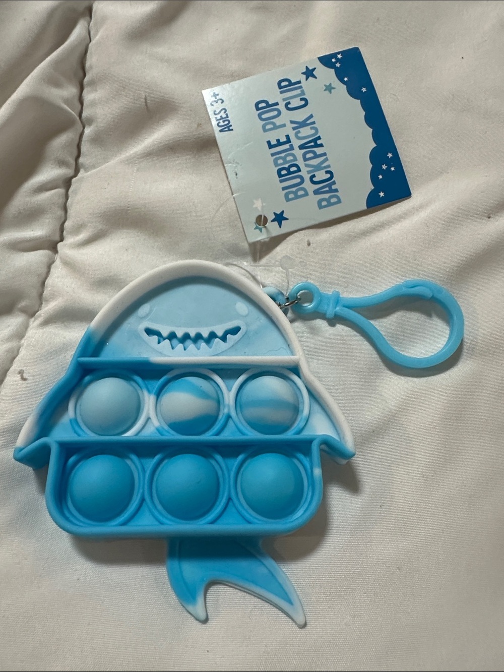 Shark Bubble Pop Backpack Clip #315